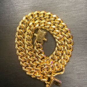 Solid 10K Yellow Gold Miami Cuban Link Bracelet 8” Long 5.5mm Wide 2.5mm Thick